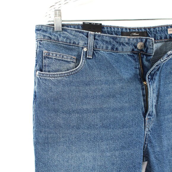 Mavi Viola High Rise Slim Straight Leg Vintage Organic Blue Jeans 32 NEW Denim - Picture 2 of 7
